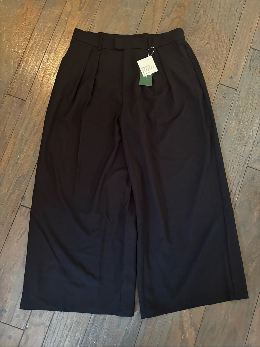 Halara Women's Black Wide-Leg Dress Pants Black Size XL NWT Comfy Chic